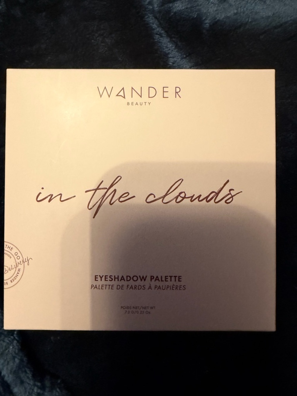 Wander Beauty In the Clouds Eyeshadow Palette - Pale Pink & Rose Gold Script